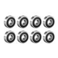thumbnail image 1 of 8pcs Deep Groove Ball Bearing 6000RS Two Sealed 10x26x8mm Carbon Steel, 1 of 4