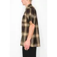 thumbnail image 5 of Victorious Men's Old School Plaid Flannel Short Sleeve Shirts VSS30 - BROWN - LRG, 5 of 6