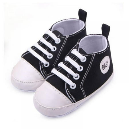 

Baby Boys Girls Shoes Toddler Canvas Infant Sneakers Soft Sole Newborn First Walkers Crib Shoes