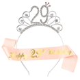 thumbnail image 1 of Birthday Suit Crown Hoop Etiquette Band Printed Strap Girls Birthday Decorations Birthday Party, 1 of 1