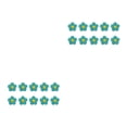thumbnail image 3 of Advancent 10 piezas de parches de flores para planchar, prácticos parches bordados autoadhesivos, suministros de emergencia para DIY, Jeans, verde Type2 NO2 Advancent CBP233666, 3 of 6