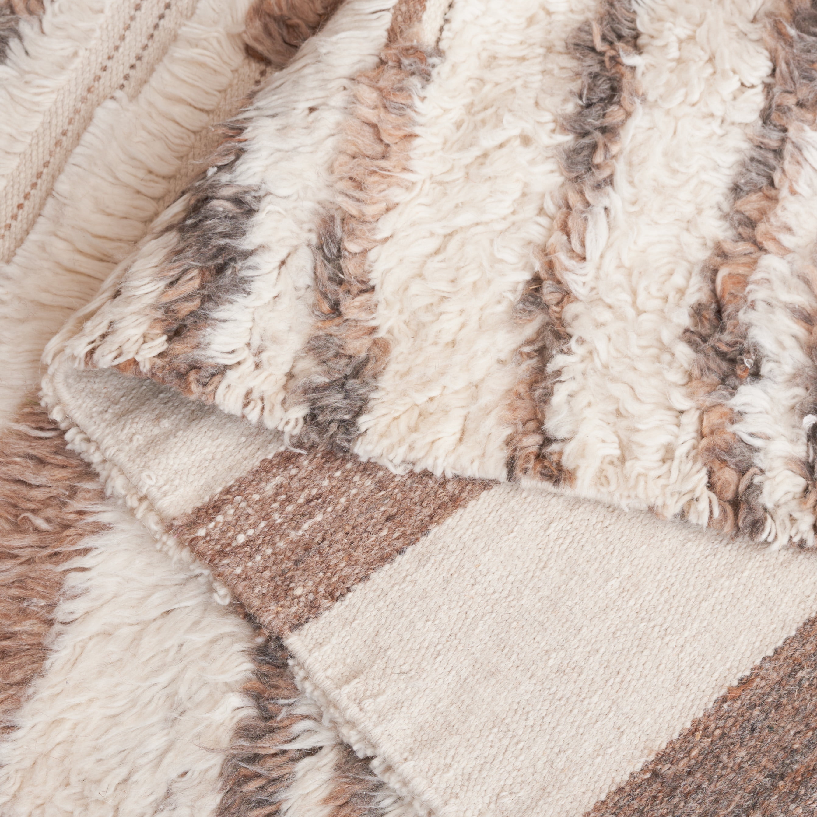 SAFAVIEH Kenya Alana Geometric Area Rug, Ivory/Brown, 5' x 8'