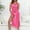 Hot Pink, variant on Njoeus Crochet Cover Ups for Women Hollow Out Sleeveless Bikini Swimsuit Cover Up Side Split Long Beach Dresses for Swimwear