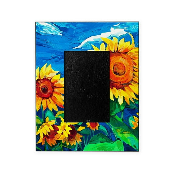 CafePress - Sunflowers Painting - Decorative 8x10 Picture Frame
