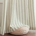 thumbnail image 7 of JINCHAN Linen Green Striped Curtains Farmhouse Living Room Ticking Stripe Curtains Bedroom Window Pinstripe Curtains Grommet 2 Panels W50 x L96, 7 of 7