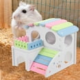 thumbnail image 5 of ETHZZLE 1Set Plastic Reusable Hamster Ladder House with Hideout Comfortable Nest for Guinea Pig and Small Pets, 5 of 5
