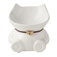 thumbnail image 1 of small Cuenco de comida para gatos de cerámica para mascotas, cuenco con boca oblicua para perros, cuenco de agua, protección de pie alto, vértebra Cervical, 1 of 5