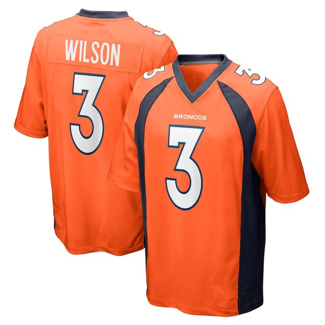 Broncos Jersey Broncos Embroidery Football Suit 3# Wilson 30# 5# 2#