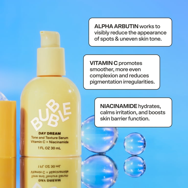 Bubble Skincare Jet Set Mini Serums Trio, Brightening, Hydration