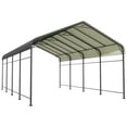 thumbnail image 6 of Patiowell 12'x20' Outdoor metal Carport, Heavy-Duty Steel Structure with Enhanced Base, All-Weather Shelter for Cars, Trucks, Boats, Tractors & Outdoor Use, 6 of 7
