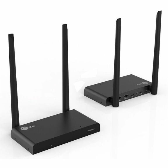 SIIG Full HD Wireless HDMI Extender Kit with IR and HDMI Loop-Out, 1080p, Up to 492ft, Up to 1x4