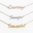 thumbnail image 2 of Personalized Planet Women's Pave CZ Name Plaque Necklace, 2 of 2