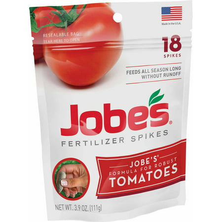 Jobe's Tomato Plant Spikes Plant Food, 18 units