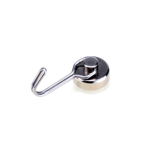 Bewildely Colgador acoplable bufanda llaves gancho de almacenamiento Metal cocina baño titular DIY organizador refrigerador giratorio ahorro de espacio Cocina y Comedor Plata giratoria 180° Bewildely HA070988-02