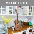 thumbnail image 3 of OULII Practice Irish Flute Wind Instrument Elegant Appearance Plastic Silver 1Set for Kids, 3 of 8