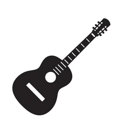 Guitar Art on Board Wall Decor