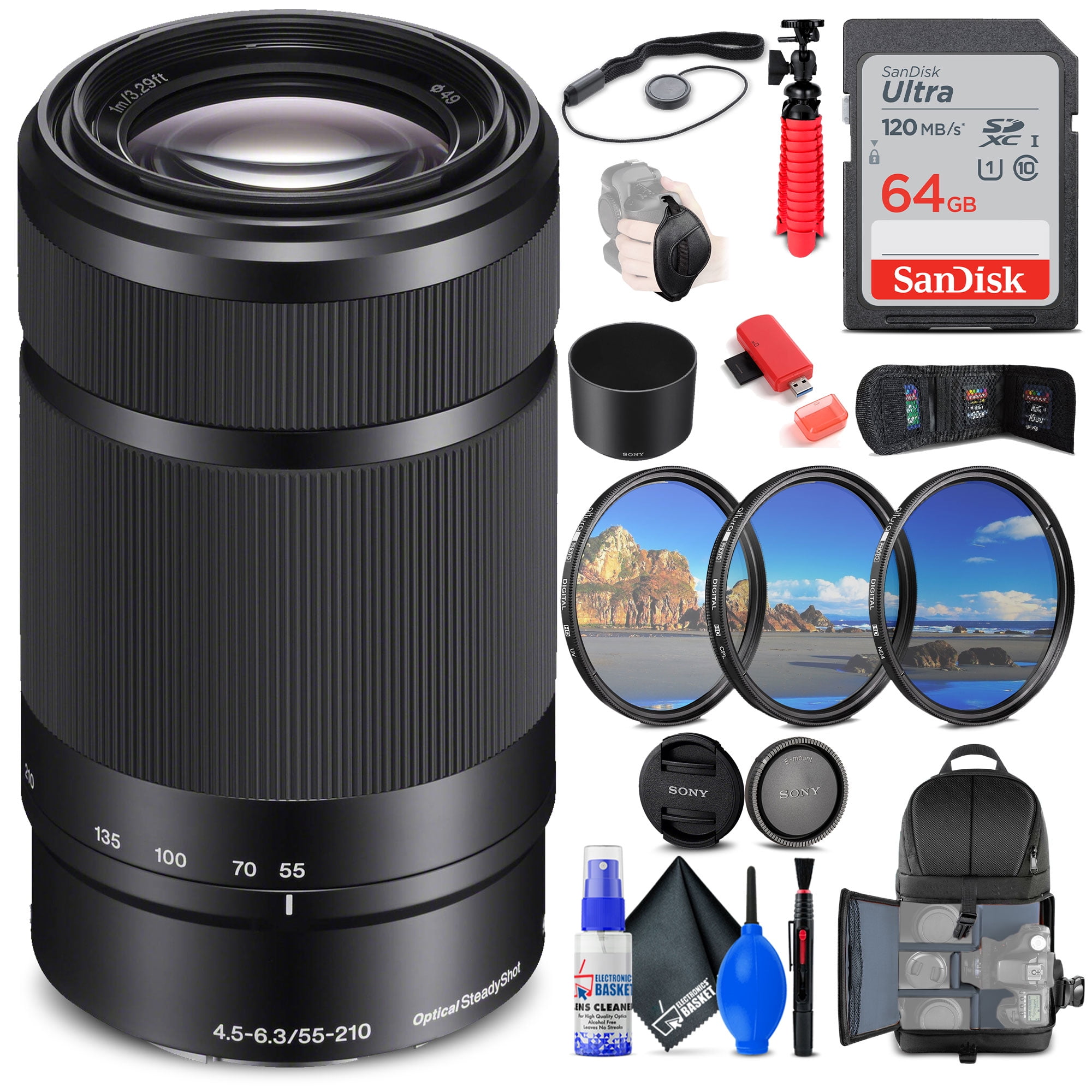 ソニー　E　55-210/4,5-6,3 Sony E 55-210mm F4.5-6.3 Lens for Sony NEX Cameras, Black