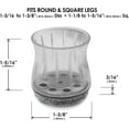 thumbnail image 5 of Slipstick GorillaFelt Chair Leg Floor Protectors for Hardwood Floors, Clear Sleeve Felt Pads for Furniture That Stay On, Fits Round & Square Legs, Includes 8 Premium Transparent Chair Socks, CB186, 5 of 5