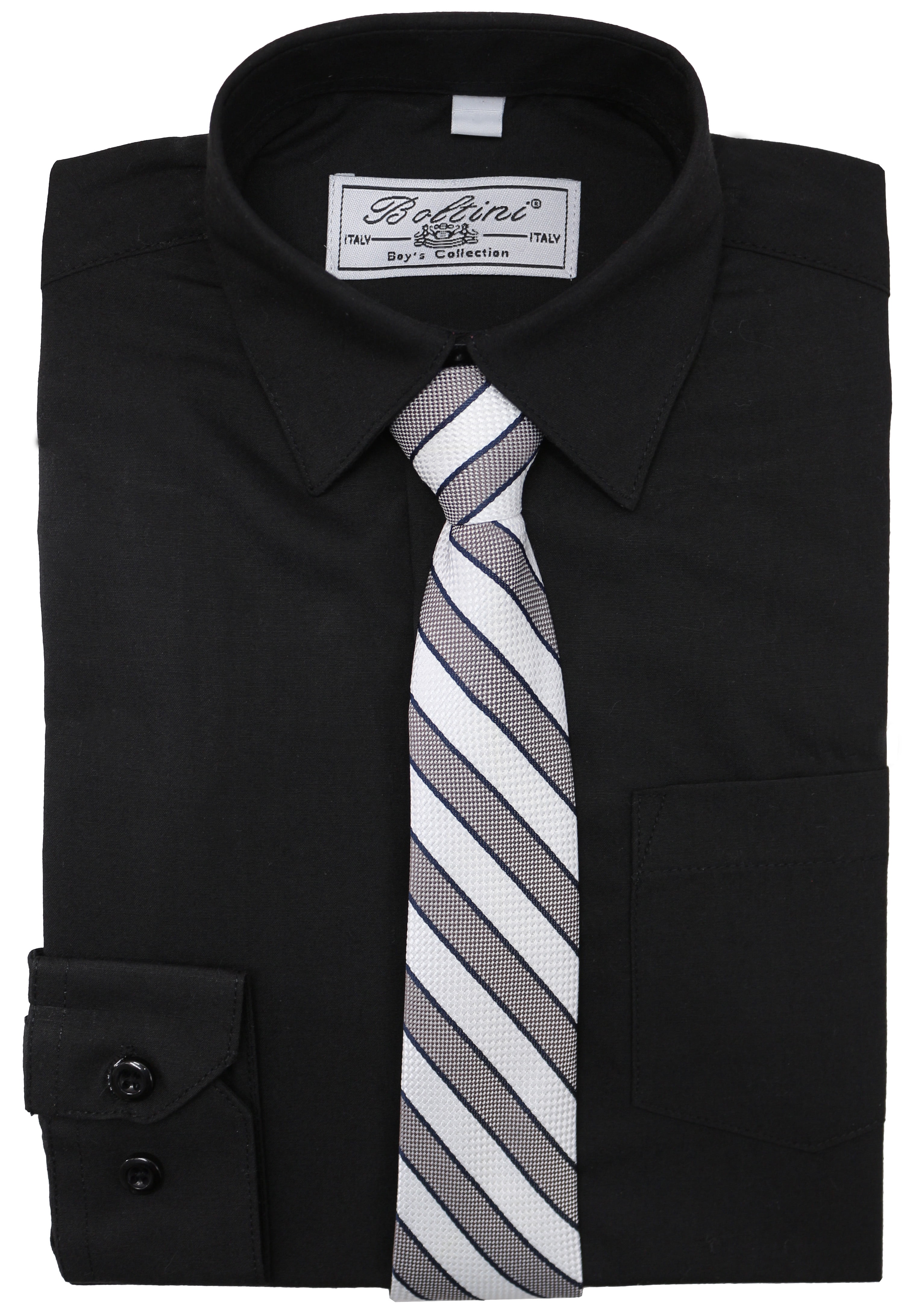 Boltini Kids Boys Dress Shirt /& Necktie Set