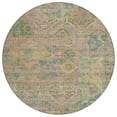 thumbnail image 2 of Addison Rugs Chantille Indoor/Outdoor Traditional Global Green Washable Round Rug, 8' x 8', 2 of 6
