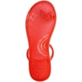 thumbnail image 4 of INC Womens Red Jelly Toe Loop Embellished Loren Round Toe Slip On Sandals Shoes 8 M, 4 of 4