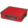 thumbnail image 1 of Plaque de Chargeur de Vacances Rouge avec Garniture Verte, 1 of 1