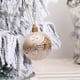 thumbnail image 4 of Juego de 6 Adornos Navideños: Bolas Pequeñas de 6 Cm con Diseño de Casita, Chapadas En Oro, de Plástico Irrompible, Ideales para Colgar En El Árbol o Decorar Cualquier Espacio., 4 of 6