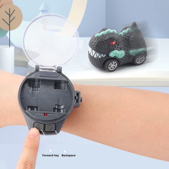 Reloj para Niños Juguete Dinosaurio Control Remoto Mini Coche de Carreras de Aleación Xihbxyly