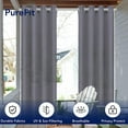 thumbnail image 3 of Easy-Going Sheer Grommet Outdoor Curtains, 54" x 84", 1 Panel, Grey, 3 of 7