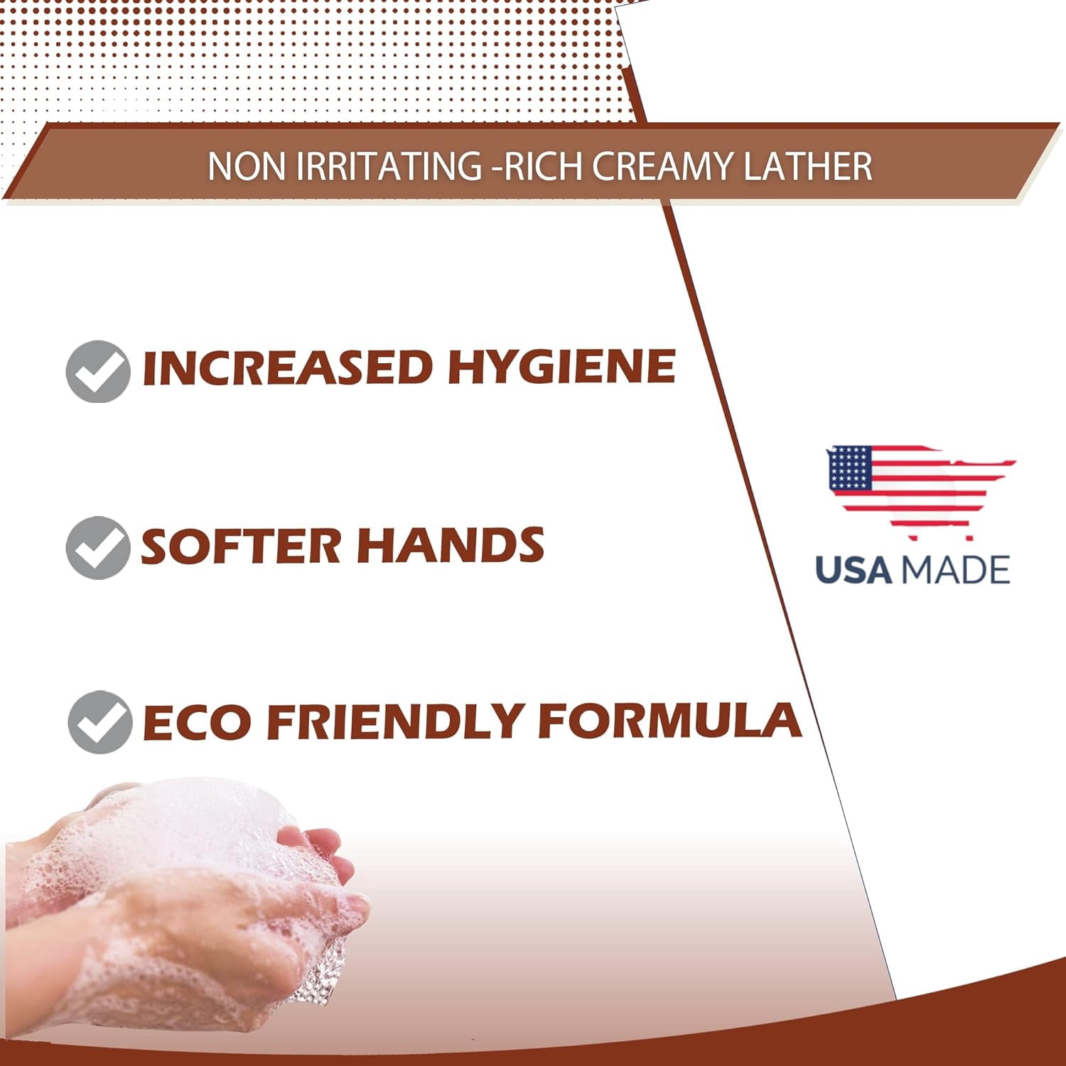 Foaming Hand Soap Refills Cinnamon Scent Jug Foam Refill Made in USA, 128 ounce (1 Gallon)