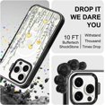 thumbnail image 5 of Magnetic Case for iPhone 13 Pro Max, 10ft Military-Grade Protection, Compatible with Magsafe, Shockproof Phone Case for iPhone 13 Pro Max - Wild Meadow - Clear Black, 5 of 7