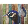 thumbnail image 2 of Phillip, Jamie 24x19 Gold Ornate Wood Framed with Double Matting Museum Art Print Titled - Peacock 2, 2 of 4