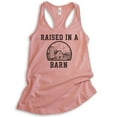 thumbnail image 1 of Raised In A Barn Tank Top, Ladies Racerback Tank Top, Farm Tank, Farmer Tank, Farm Girl Tank, Desert Pink, XX-Large, 1 of 3