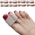 thumbnail image 1 of JUNWELL 8 Pack Broken Toe Wraps  Fabric Toe Splint Toe Cushioned Bandages Finger Protectors Straightener Hammer Toe Separators, 1 of 7