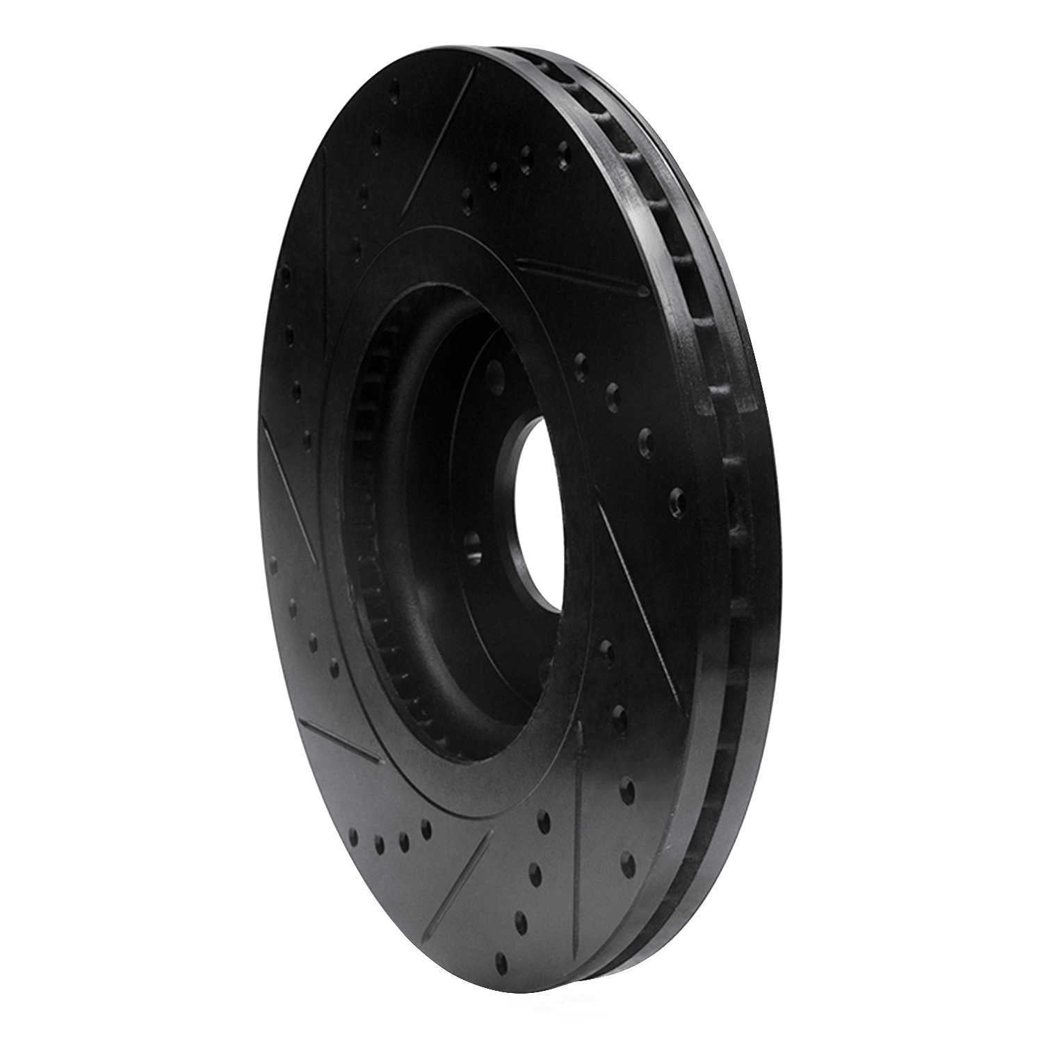 Dynamic Friction Company 633-21031R DFC Brake Rotor - Drilled And Slotted - Black