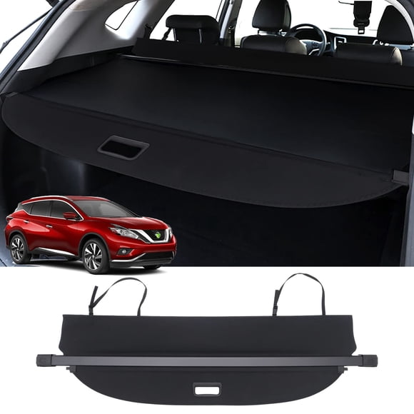 Powerty Cargo Cover for 2015-2022 2023 2024 Nissan Murano Accessories Trunk Cover Retractable Trunk Shielding Shade Cargo Luggage Cover No Gap