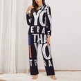 thumbnail image 2 of Balery Veterans Day2 Conjunto de Pijama con Estampado para Mujer, Conjunto de Dos Piezas con Manga Larga, Ropa de Dormir Suave con Bolsillos, Pijamas Cómodos-Large, 2 of 7