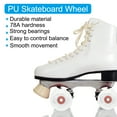 thumbnail image 3 of Uxcell 45x60mm Light Up Skateboard Wheels 78A PU, Roller Skate Wheels, White 4 Pcs, 3 of 7