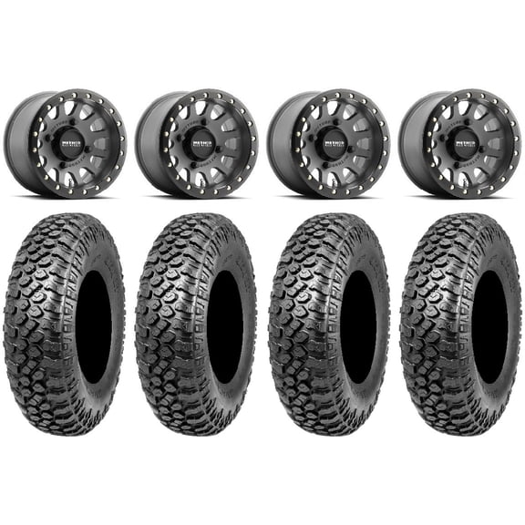 Method 401 Bdlk 15" Wheels Ti 32" RAZR XT Tires Can-Am Commander Maverick Renegade Outlander Defender
