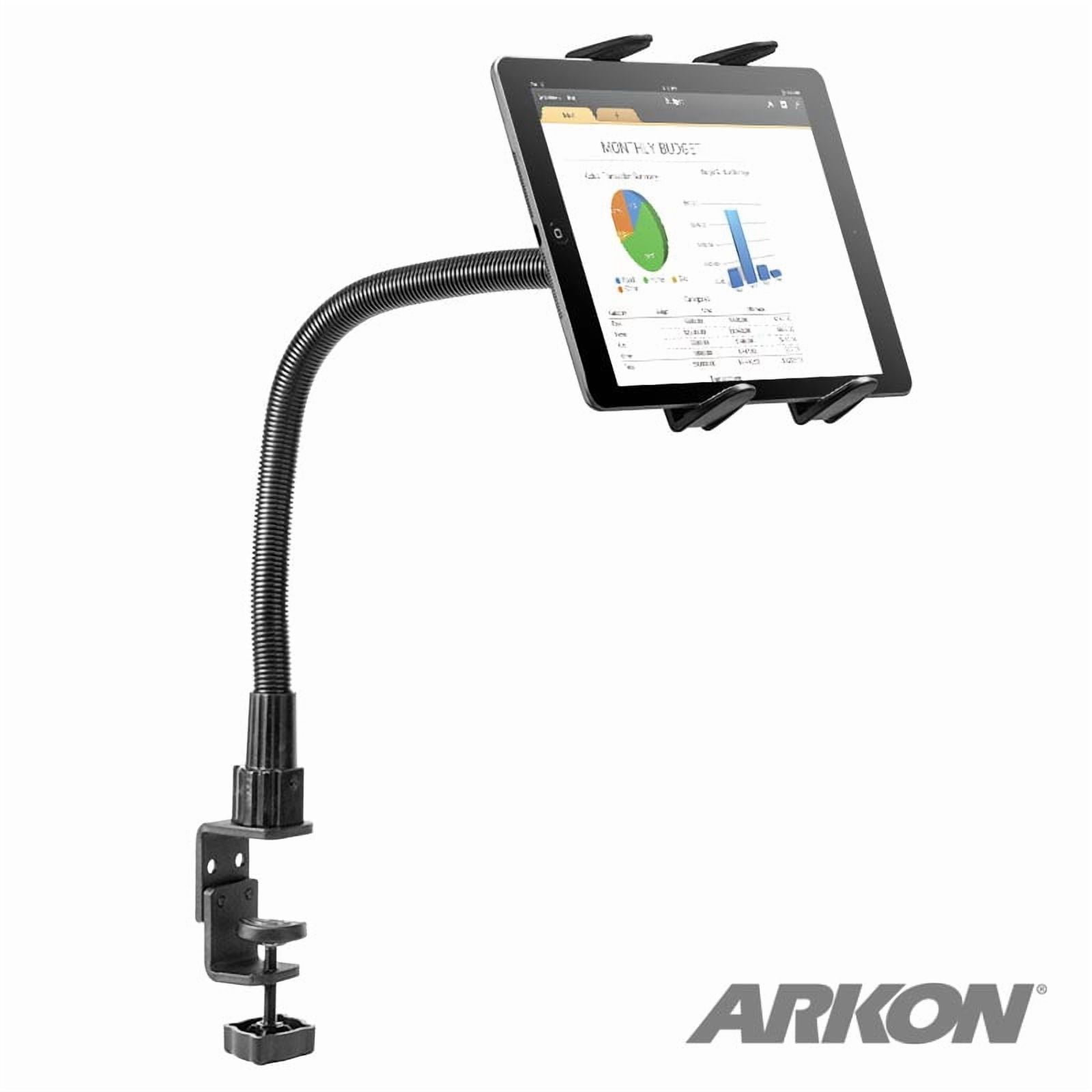 Slim-Grip® Tablet Holder with Clamp Mount and 22\" Gooseneck
