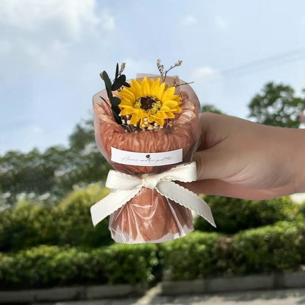 Isvgxsz Mini Dried Flowers Bouquet Mixed Rose Baby's Breath