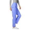 thumbnail image 3 of Adar Universal Scrubs For Women - Tapered Utility Cargo Scrub Pants - 503 - Ceil Blue - 5X, 3 of 7