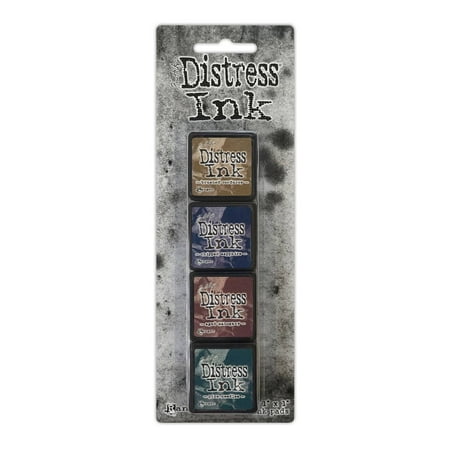 UPC: 0789541040422 | Tim Holtz Distress Mini Ink Pads 4/Pkg-Kit 12