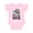 AD-Pink, variant on T is for Turtle Cute Alphabet Girls Baby Bodysuit
