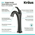 thumbnail image 5 of KRAUS Arlo Oil Rubbed Bronze Single Handle Vessel Bathroom Faucet with Pop Up Drain, 5 of 11
