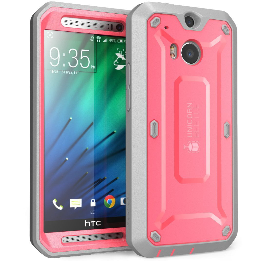metaal krant reparatie HTC One M8 Case, SUPCASE, HTC One M8 Unicorn Beetle PRO Series Full-body  Rugged Hybrid Protective Case-Pink/Gray - Walmart.com