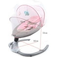 thumbnail image 2 of Miumaeov Baby Swings, Remote Control Baby Rocker, Canopy with Netting, Music Hanging Toys, Cradling Portable Swing for Infants, Cradle Rocker Seat Bouncy Rocking for 0-12 Months Newborn Babies (Pink), 2 of 7