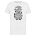 thumbnail image 1 of Pineapple Silhouette B&W T-Shirt Men -Image by Shutterstock, Male Small, 1 of 2