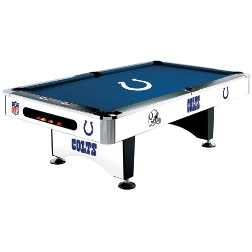 NFL Indianapolis Colts Pool Table 8 Foot with Logo Cloth