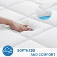King Quilted Fitted Mattress Pad Cooling Soft Mattress Topper
